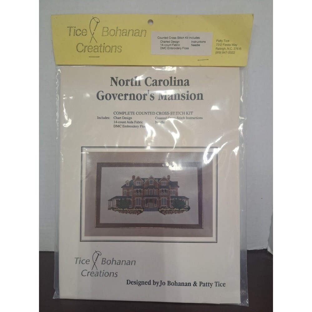 Tice Bohanan Creations North Carolina Governor's Mansion Counted Cross Stitch...